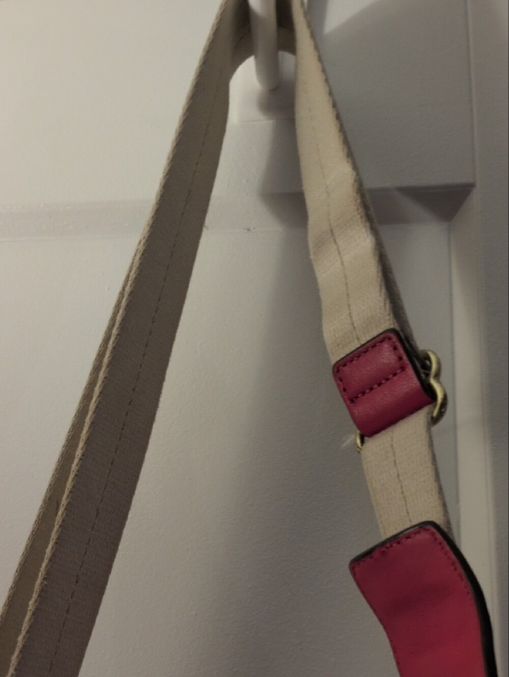 Coach Pink Floral Print Crossbody Bag with Cream Strap - Picture 4 of 14
